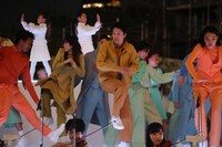 麻布台ヒルズ開業ムービー「The Lighting Ceremony」収録の様子。