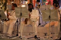 麻布台ヒルズ開業ムービー「The Lighting Ceremony」収録の様子。