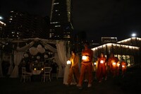 麻布台ヒルズ開業ムービー「The Lighting Ceremony」収録の様子。