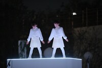 麻布台ヒルズ開業ムービー「The Lighting Ceremony」収録の様子。