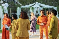 麻布台ヒルズ開業ムービー「The Lighting Ceremony」収録の様子。