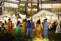 麻布台ヒルズ開業ムービー「The Lighting Ceremony」収録の様子。