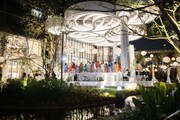 麻布台ヒルズ開業ムービー「The Lighting Ceremony」収録の様子。