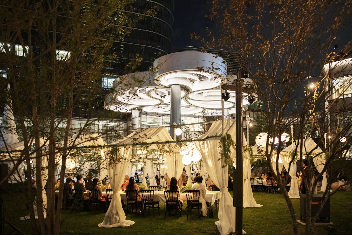 麻布台ヒルズ開業ムービー「The Lighting Ceremony」収録の様子。