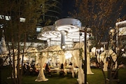 麻布台ヒルズ開業ムービー「The Lighting Ceremony」収録の様子。
