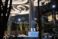 麻布台ヒルズ開業ムービー「The Lighting Ceremony」収録の様子。