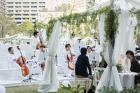 麻布台ヒルズ開業ムービー「The Lighting Ceremony」収録の様子。