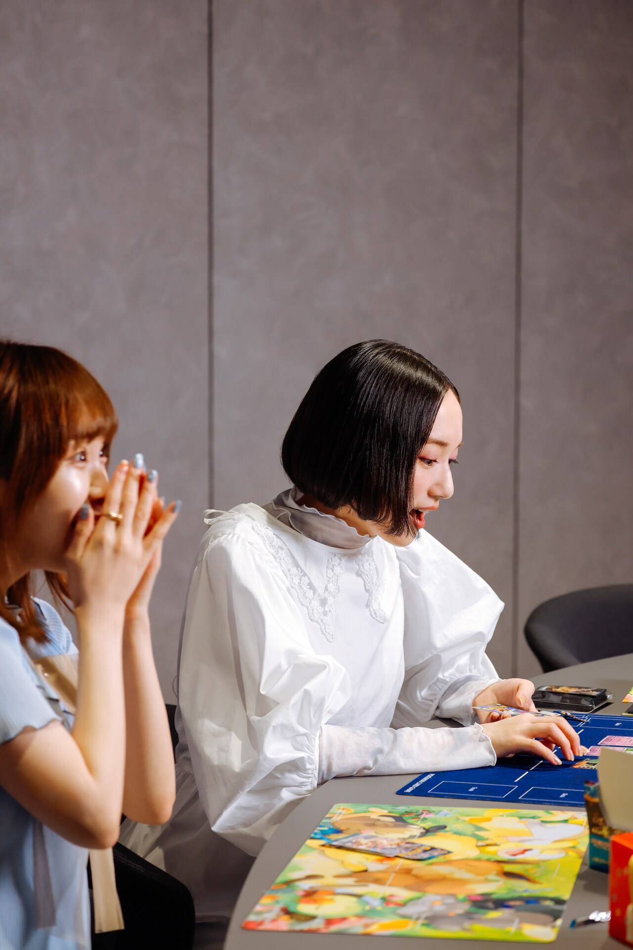 驚くななっぷるさんと、その声を聞いてテンションが上がるのっちさん。