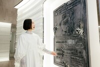 カメックスのカードを結晶化させたダニエル・アーシャムさんの作品。