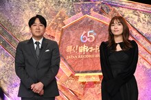 安住紳一郎アナウンサーと川口春奈。