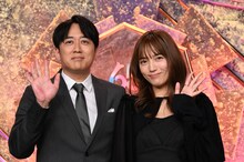 安住紳一郎アナウンサーと川口春奈。