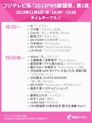 本日放送「FNS歌謡祭」タイムテーブル発表!第1夜にはSnow Man、SEVENTEEN、King Gnuら登場