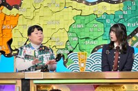 左から近藤くみこ（ニッチェ）、幸阪茉里乃（櫻坂46）。 (c)読売テレビ