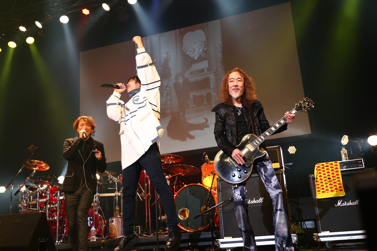 木村世治（ZEPPET STORE）、CUTT（SPEED OF LIGHTS）、PATA（X JAPAN、Ra:IN）。（Photo by Ueno Hiroyuki［LINKSOLU,Inc.］、Ichinose Aki［LINKSOLU,Inc.］）