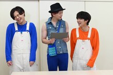 作戦会議をするカイ、シューヤ、ハル。