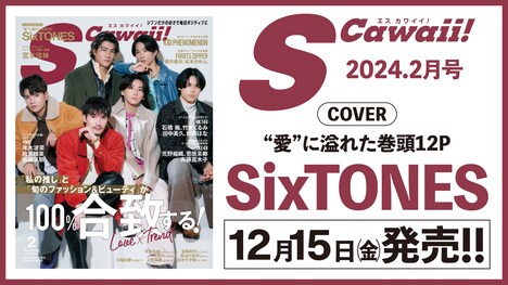 「S Cawaii!」2024年2月号告知画像