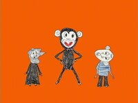 モダンチョキチョキズ「ピ ピカソ」の「ポンキッキーズ」オリジナルミュージッククリップより。(c)フジテレビジョン