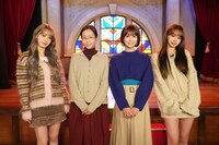 左からSAKURA、木南晴夏、生見愛瑠、KIM CHAEWON。(c)日本テレビ