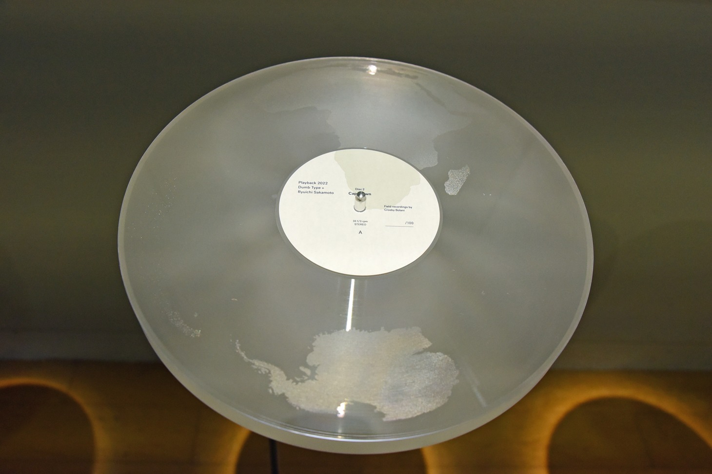 Dumb Type + Ryuichi Sakamoto「Playback 2022」より、南アフリカ・ケープタウンでフィールドレコーディングしたアナログ盤。