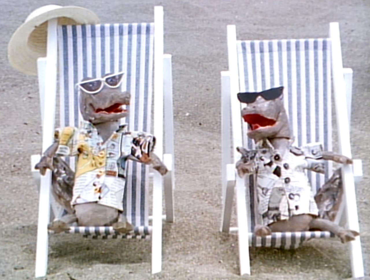 大江千里「夏の決心」の「ポンキッキーズ」オリジナルミュージッククリップより。(c)フジテレビジョン