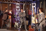 左から和田唱(TRICERATOPS)、江口洋介、オカモトコウキ(OKAMOTO'S)。