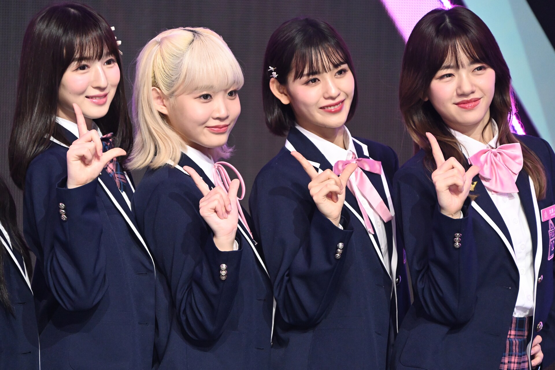 左から山本すず、飯田栞月、石井蘭、加藤心。 [画像ギャラリー 36/62