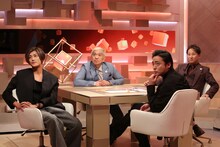 左から赤西仁、松本人志（ダウンタウン）、山田孝之、中居正広。(c)フジテレビ