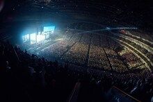 「MAN WITH A MISSION World Tour 2023 ～WOLVES ON PARADE～」埼玉・さいたまスーパーアリーナ公演の様子。（撮影：酒井ダイスケ）