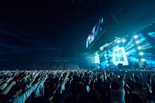 「MAN WITH A MISSION World Tour 2023 ～WOLVES ON PARADE～」埼玉・さいたまスーパーアリーナ公演の様子。（撮影：酒井ダイスケ）