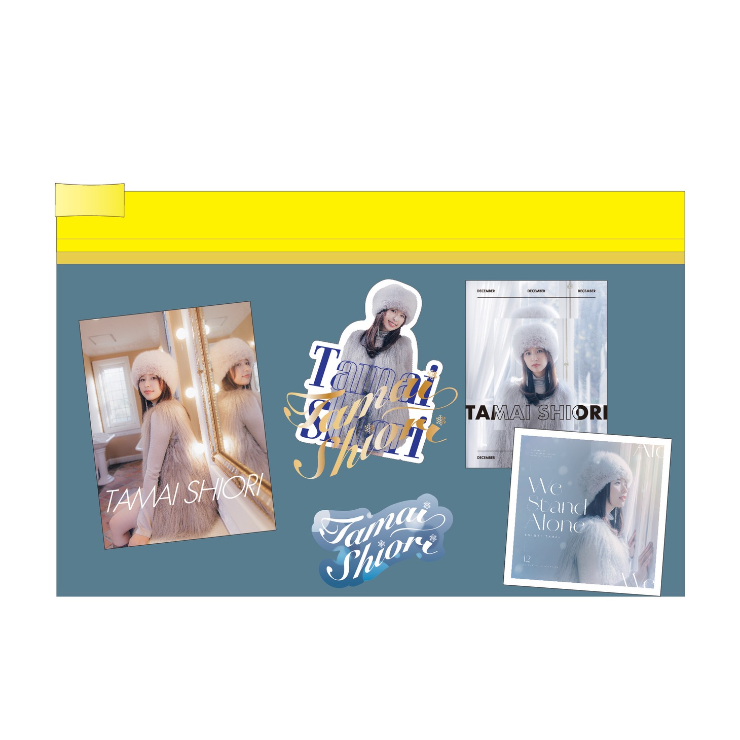 玉井詩織「SHIORI TAMAI 12 Colors」12月グッズデザイン