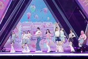 デビュー評価の課題曲「CHOPPY CHOPPY」のパフォーマンス。 (c)LAPONE Entertainment