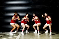 初期のアップアップガールズ（プロレス）。左端が渡辺未詩。