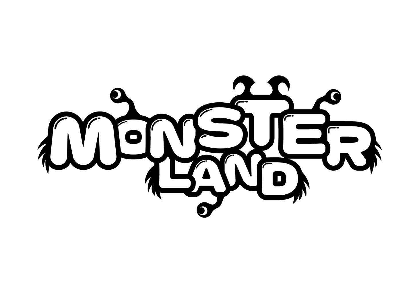 豆柴の大群都内某所 a.k.a. MONSTERIDOLのファンクラブ「MONSTER LAND」ロゴ