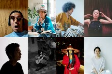 番組ナビゲーターの野村訓市（左上）とゲスト。