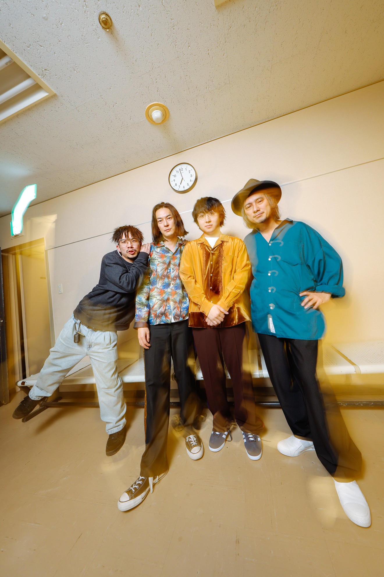 崎山蒼志とバンドメンバー。（撮影：木村泰之）