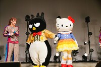 左から左からキラ・メイ、バッドばつ丸、ハローキティ。（撮影：ヨシモリユウナ）