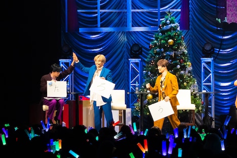 答え合わせに成功したAチームのリョウガ、カイ、マサヒロ。（撮影：寺本篤史）