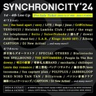 「SYNCHRONICITY'24」にtoe、the band apart、envy、The Novembers、GriffOら