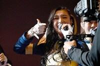 ラップの試練に挑む安杜羽加。