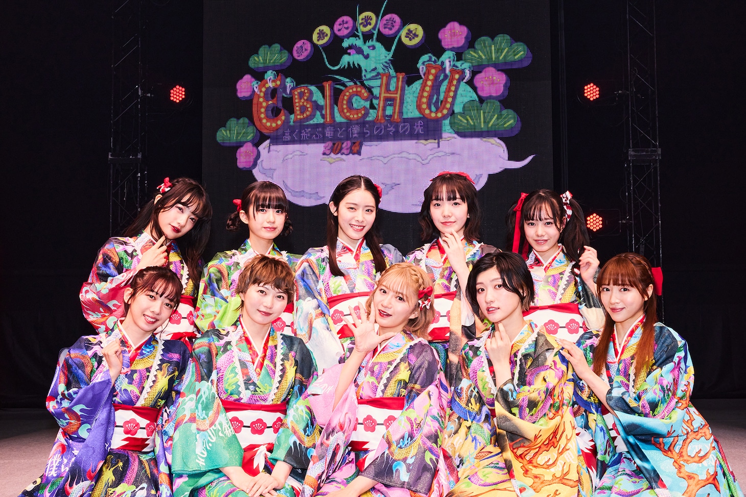 「私立恵比寿中学 新春大学芸会2024～高く飛ぶ竜と僕らのその先～」1月6日公演の模様。（撮影：中島たくみ）