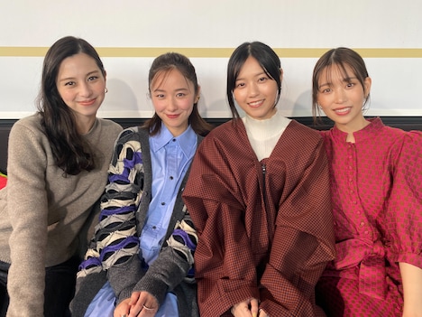 左から中条あやみ、堀田真由、西野七瀬、森川葵。(c)カンテレ