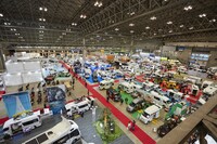 「ジャパンキャンピングカーショー」の様子。