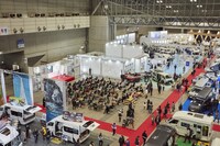 「ジャパンキャンピングカーショー」の様子。