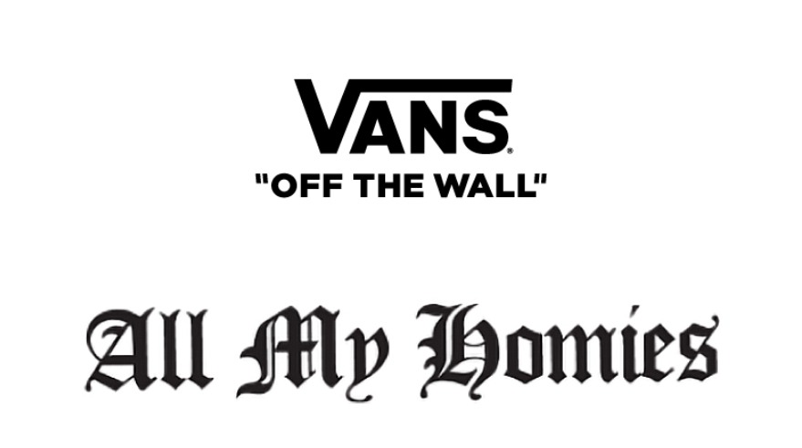 All My HomiesとVANSのコラボレーションコレクションロゴ。