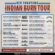 Ken Yokoyama「Indian Burn Tour」告知ビジュアル