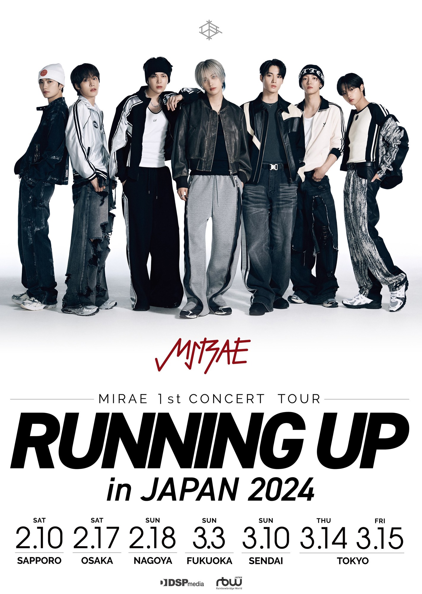 「MIRAE 1st CONCERT TOUR [RUNNING UP] in JAPAN 2024」ビジュアル