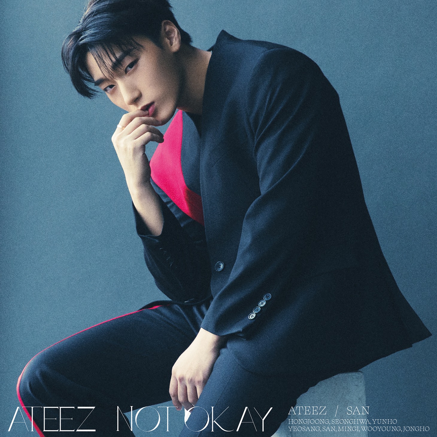 ATEEZ「NOT OKAY」ソロ盤（サン）ジャケット