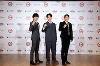 左から小森隼（GENERATIONS）、EXILE TETSUYA（EXILE、EXILE THE SECOND）、中務裕太（GENERATIONS）。