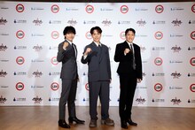 左から小森隼（GENERATIONS）、EXILE TETSUYA（EXILE、EXILE THE SECOND）、中務裕太（GENERATIONS）。