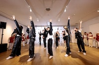 「EXPG STUDIO FUNABASHI」開校記者会見の様子。